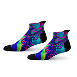2pk Colour Spill Bright Tab Socks